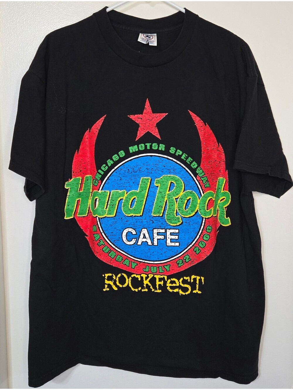 2000 Hard Rock Cafe Chicago Motor Speedway RockFest Tee XL Metallica Kid Rock